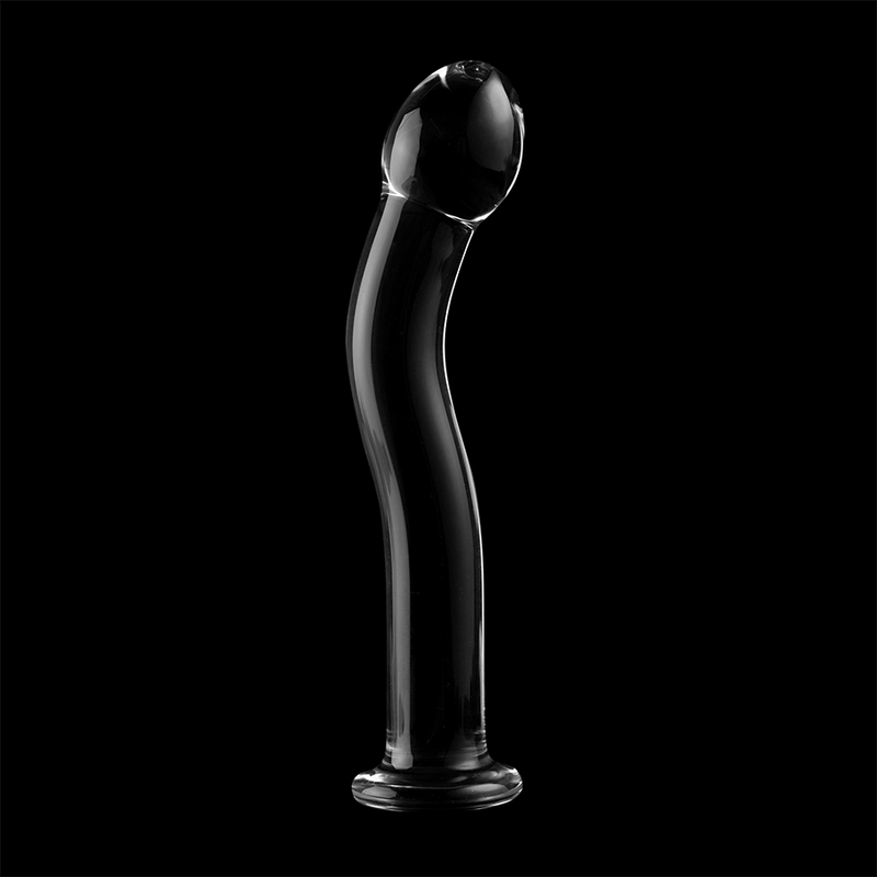 Dildo Modelo 18 Vidro Borossilicato Transparente 18.5 cm -O- 3.5 cm