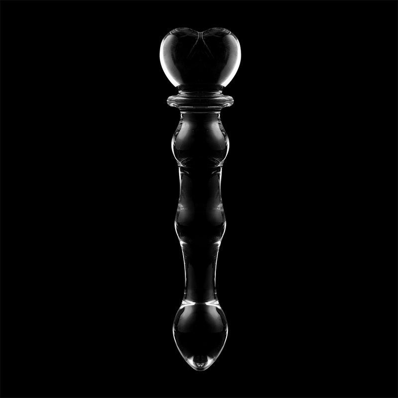 Dildo Modelo 21 Vidro Borosilicato Transparente 20.5 cm