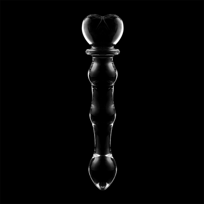 Dildo Modelo 21 Vidro Borosilicato Transparente 20.5 cm