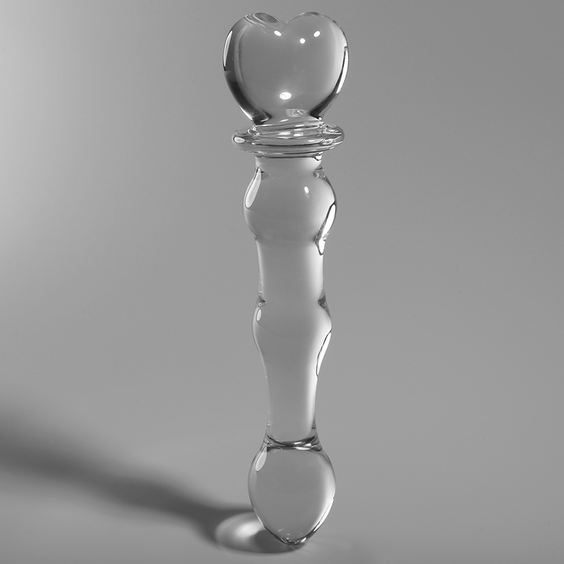 Dildo Modelo 21 Vidro Borosilicato Transparente 20.5 cm