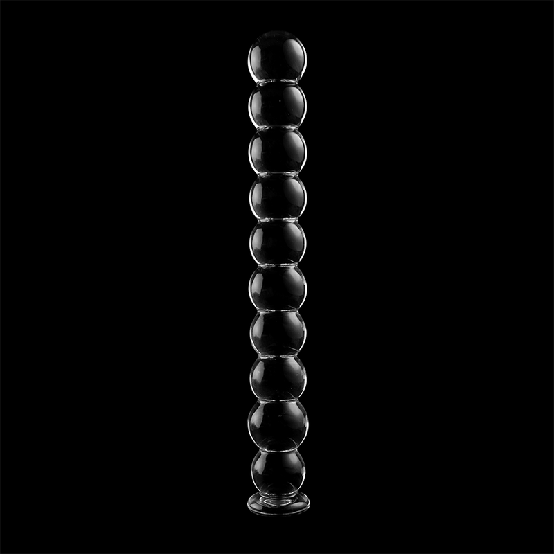 Dildo Modelo 22 de Vidrio Borosilicato Transparente 21.5 cm x 2.5 cm