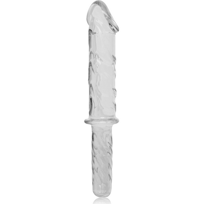 Dildo Vidrio Borosilicato Transparente 28.5 CM -O- 5 CM