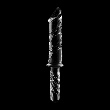 Dildo Vidrio Borosilicato Transparente 28.5 CM -O- 5 CM