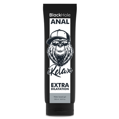 BLACK HOLE Gel Lubrificante Anal Dilatador e Relaxante 250 ML para sexo anal confortável.
