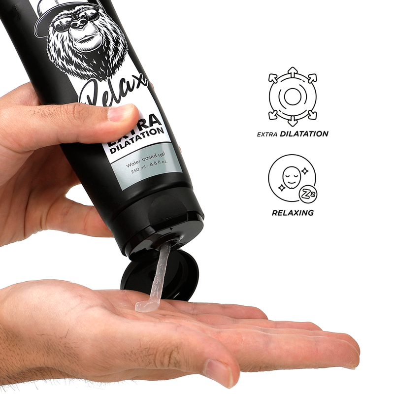 BLACK HOLE Gel Lubrificante Anal Dilatador e Relaxante 250 ML para sexo anal confortável.