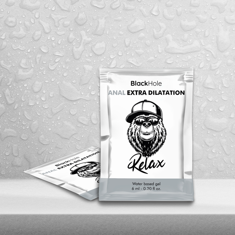 BLACK HOLE Gel Lubrificante Anal Extra Dilatação Base Água 6 ML para prazer anal