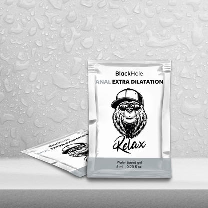 BLACK HOLE Gel Lubrificante Anal Extra Dilatação Base Água 6 ML para prazer anal
