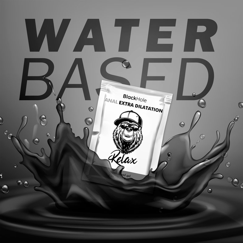 BLACK HOLE Gel Lubrificante Anal Extra Dilatação Base Água 6 ML para prazer anal