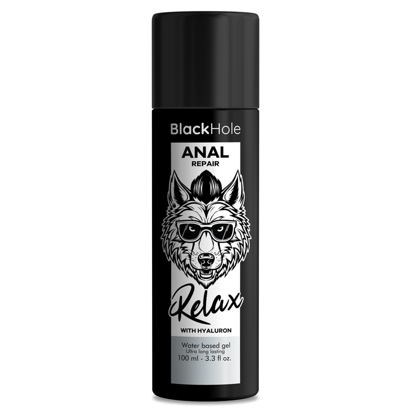 Black Hole Lubrificante Anal Relaxante Dilatador com Hialuron 100 ML para prazer e cuidado íntimo.