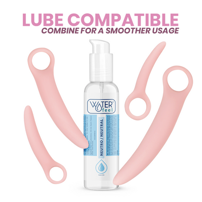 Conjunto INTIMICHIC de 5 dilatadores vaginais de silicone médico para conforto e reabilitação.