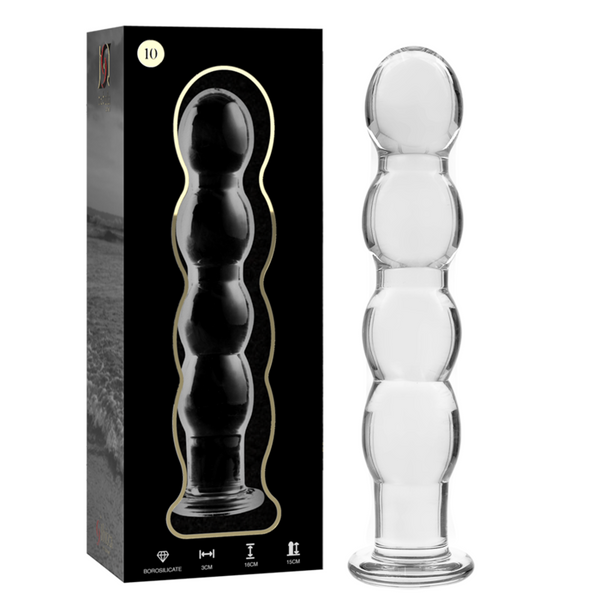 NEBULA SERIES BY IBIZA – Modelo 10 Dildo Vidro Borossilicato Transparente 16,5 cm Ø 3,5 cm