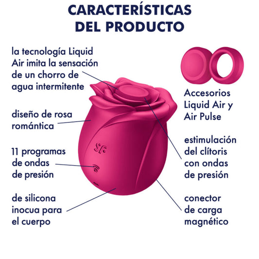 Satisfyer Pro 2 Classic Blossom | Vibrador de Pulso de Ar, Tecnologia Liquid Air e Design Floral