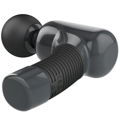 Imagem do Pretty Love Massageador Recarregável 7 Funções 5 Velocidades, mostrando seu design ergonómico e a cabeça flexível.