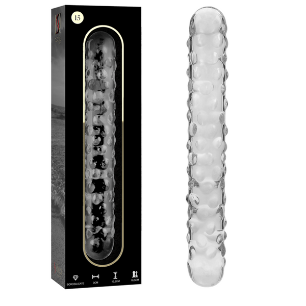 NEBULA SERIES BY IBIZA – Modelo 15 Dildo Vidro Borossilicato Transparente 18,5 cm ⌀ 3 cm