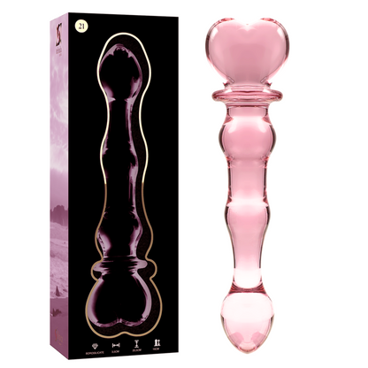 Dildo Modelo 21 Vidro Borosilicato Transparente 20.5 cm