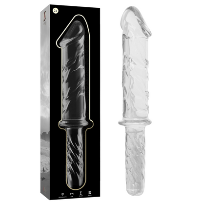 Dildo Vidrio Borosilicato Transparente 28.5 CM -O- 5 CM