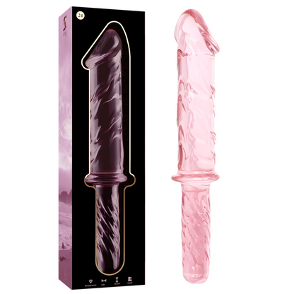Dildo Vidrio Borosilicato Transparente 28.5 CM -O- 5 CM