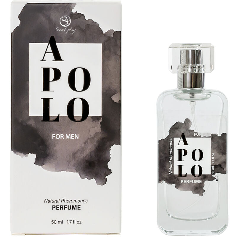 Frasco de perfume SECRETPLAY Apolo Spray com Feromonas Naturais 50ml para homem