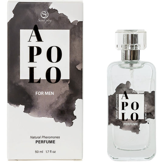 Frasco de perfume SECRETPLAY Apolo Spray com Feromonas Naturais 50ml para homem