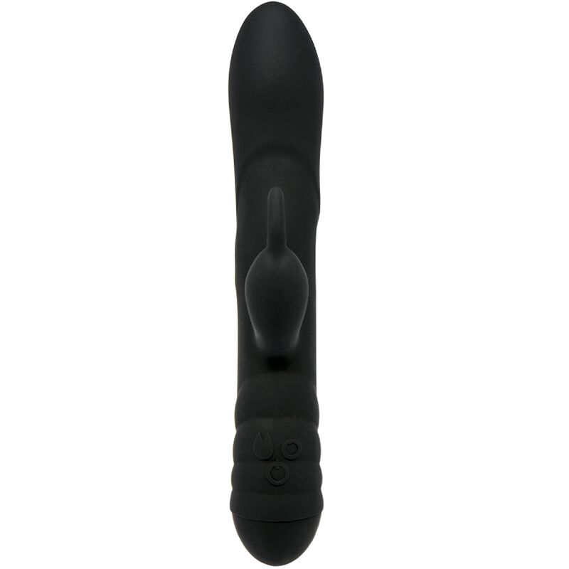 Vibrador Twister Rotador Coelho Adrien Lastic preto com múltiplos motores e silicone de alta qualidade