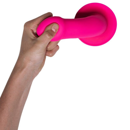 Vibrador de silicone ADRIEN LASTIC Hitsens 2 com dupla densidade e cor rosa.