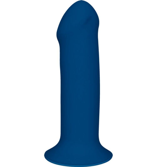 Close-up do vibrador ADRIEN LASTIC Hitsens 1 de silicone azul com textura detalhada.