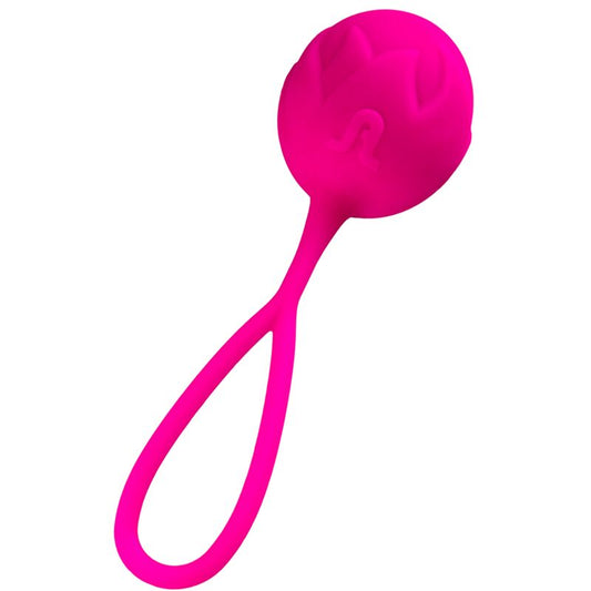 Bolas Vaginais Adrien Lastic Mia de silicone rosa para fortalecimento do assoalho pélvico e prazer íntimo.