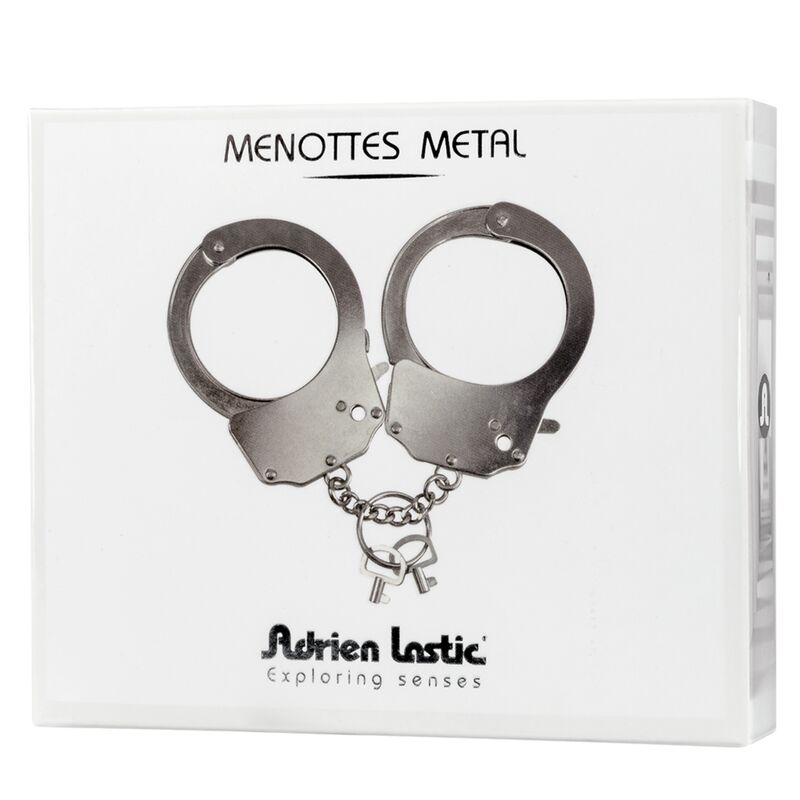 ADRIEN LASTIC Algemas de Metal com Forro Suave e Corrente Resistente, ideal para jogos BDSM.