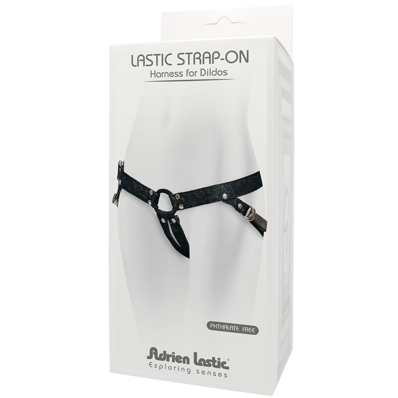 Adrien Lastic Cinto Strap-On para Dildos, design ajustável e material em algodão.