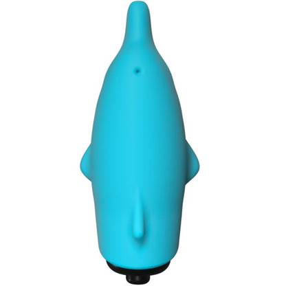 Close-up of the ADRIEN LASTIC Flippy Golfinho Pocket Vibrator, showing its ergonomic dolphin shape and soft silicone texture.