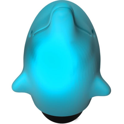 Close-up of the ADRIEN LASTIC Flippy Golfinho Pocket Vibrator, showing its ergonomic dolphin shape and soft silicone texture.
