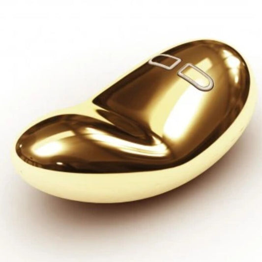 LELO Vibrador Mini Yva com Vibração de Ouro 18K, exibindo seu design elegante e material de luxo.