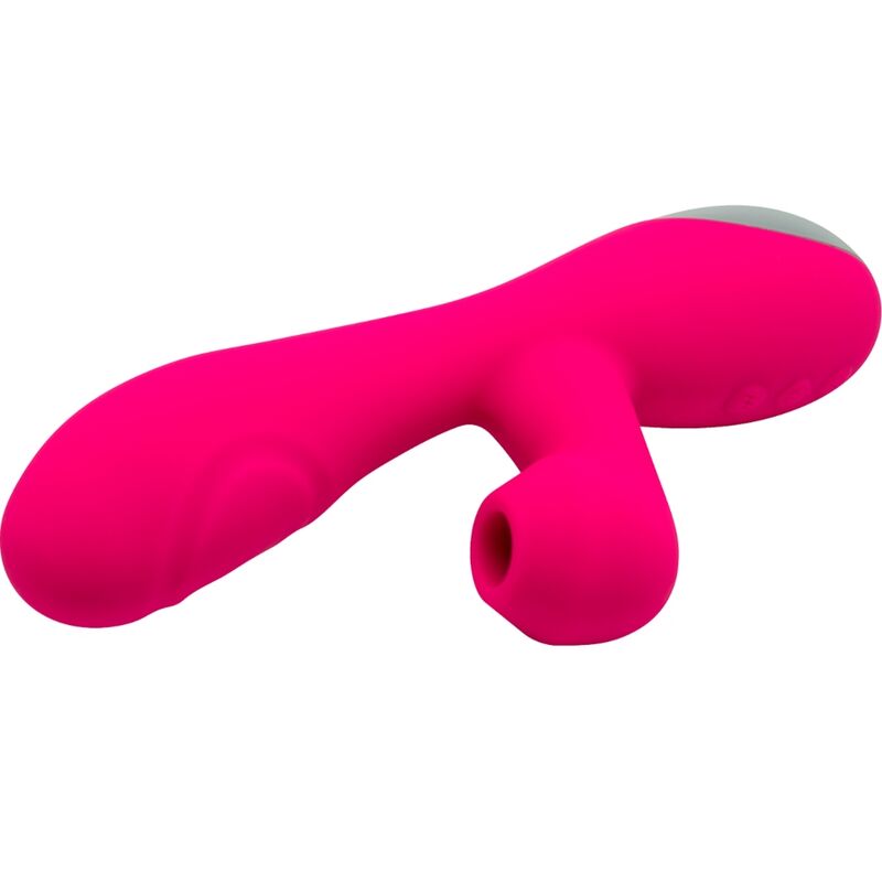 ALIVE Vibrador Caribbean Shine fúcsia com ventosa, design ergonómico para estimulação do Ponto G e clitóris.