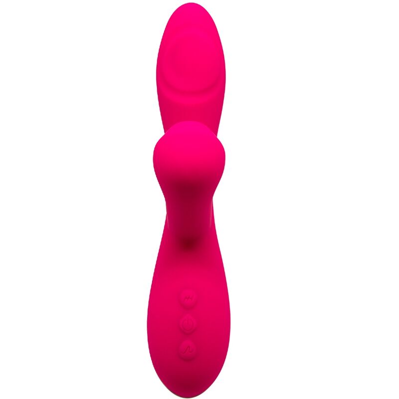 ALIVE Vibrador Caribbean Shine fúcsia com ventosa, design ergonómico para estimulação do Ponto G e clitóris.