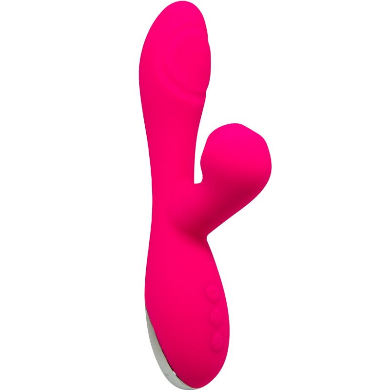 ALIVE Vibrador Caribbean Shine fúcsia com ventosa, design ergonómico para estimulação do Ponto G e clitóris.