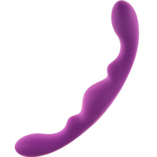 Dildo dupla penetração ALIVE Luna violeta de silicone 25cm