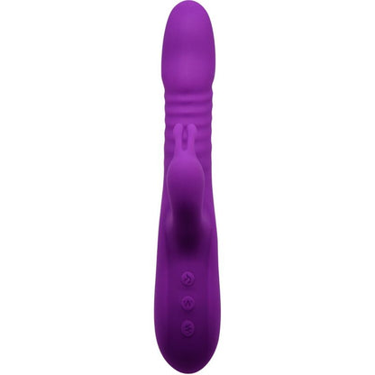 Vibrador Coelho de Silicone Violeta ALIVE RoMAX com funções de aquecimento e impulso.