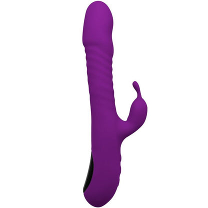 Vibrador Coelho de Silicone Violeta ALIVE RoMAX com funções de aquecimento e impulso.