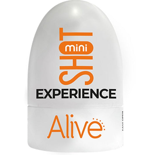 ALIVE Mini Masturbador Shot Experience com detalhes da textura interna