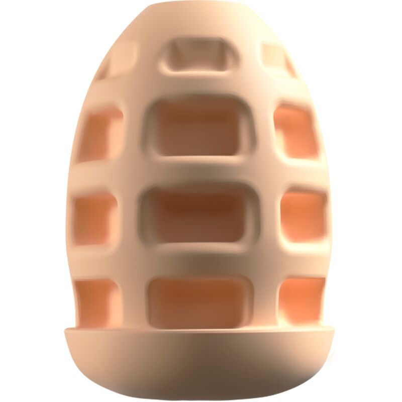 Close-up of the ALIVE Mini Masturbador Oral showing its texture and features.