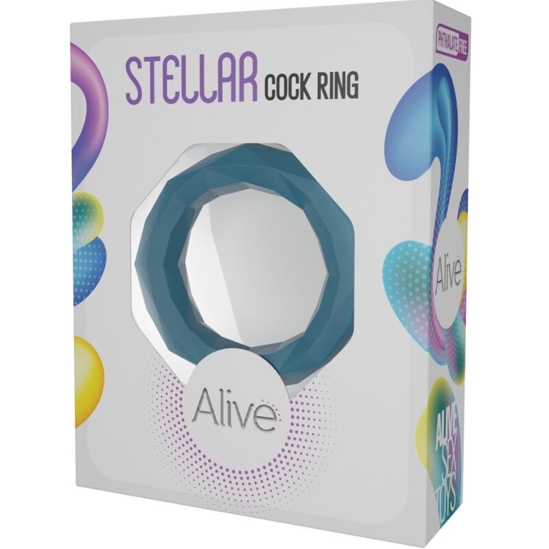 Anel Peniano ALIVE Estelar Verde para ereções firmes e prazer prolongado.
