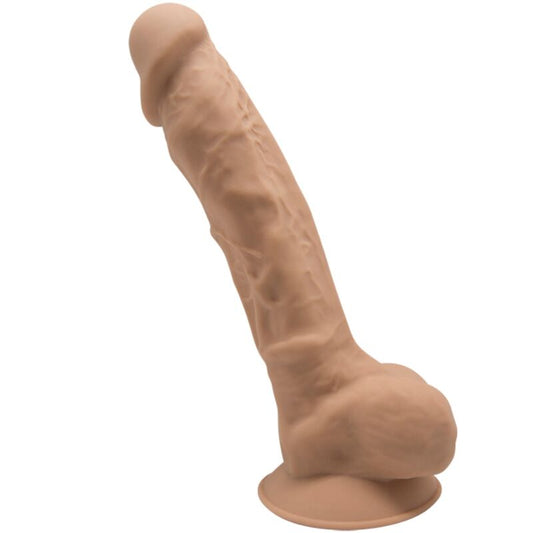 Imagem do SILEXD Dildo Realístico Premium Silicone Silexpan Caramelo 17.5 CM, destacando sua forma e textura realista.