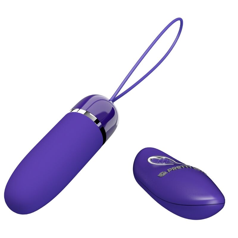 Close-up of the PRETTY LOVE Bala Vibrante Darlene Youth Violet Mini, showing its compact size and smooth silicone texture.