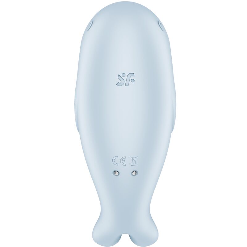 Close-up do Satisfyer Vibrador de Pulso de Ar Seal You Soon para Clitóris, mostrando o seu design ergonómico e a textura de silicone suave.