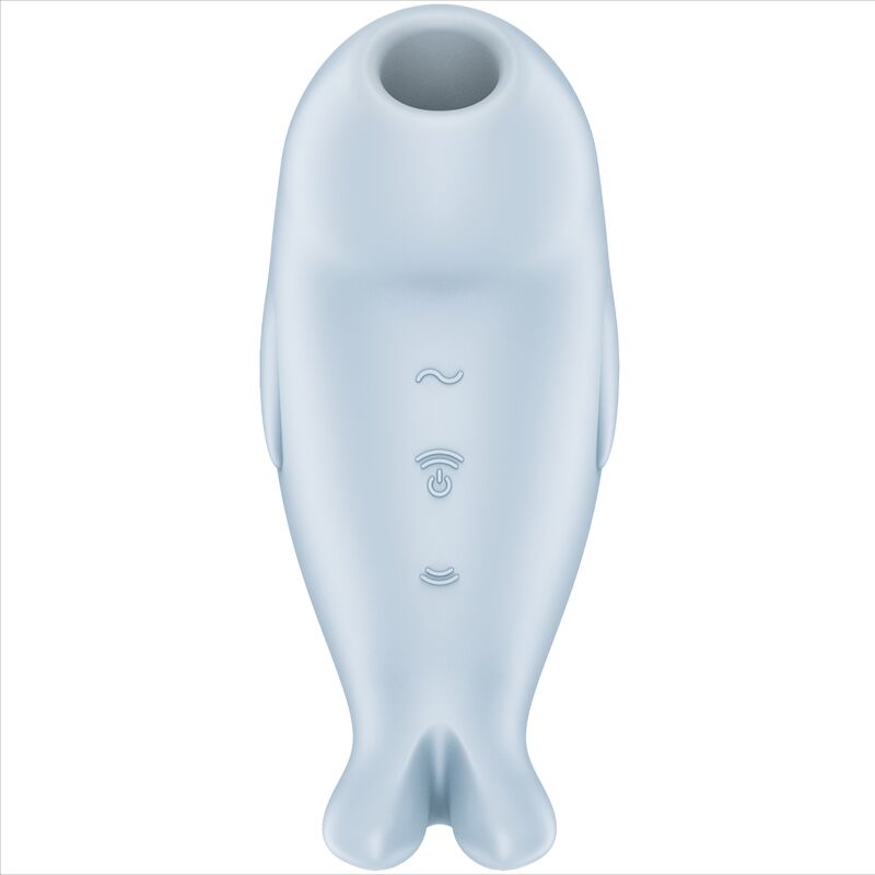 Close-up do Satisfyer Vibrador de Pulso de Ar Seal You Soon para Clitóris, mostrando o seu design ergonómico e a textura de silicone suave.