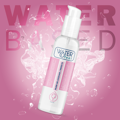 Waterfeel Lubrificante Sabor Nuvem de Açúcar 175 ML para prazer íntimo prolongado e adocicado.