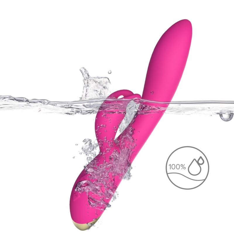 Vibrador Coelho ARMONY Bonnie Fúcsia com 9 modos de vibração para estimulação dupla.