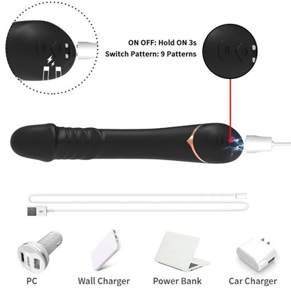 Close-up of the ARMONY Dildo Vibrador Silicone Preto, showing its realistic design and smooth texture.