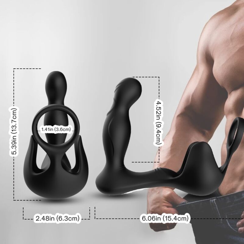 ARMONY Vibrador Anal Surround para Próstata e Testículos com Controlo Remoto