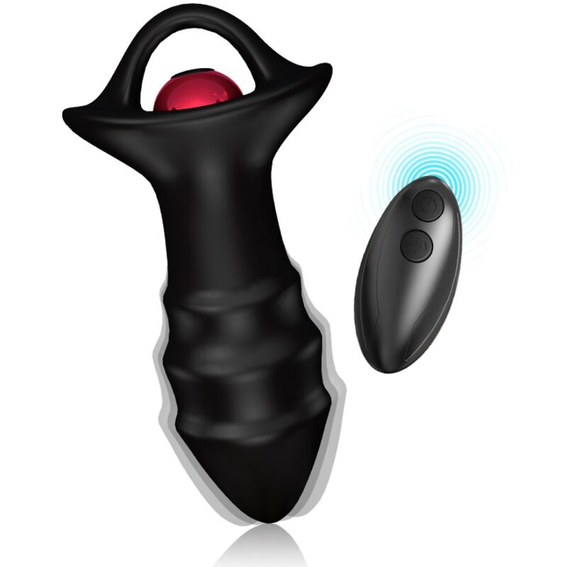 Vibrador de dedo e plug anal ARMONY KYLIN com controle remoto e design ergonómico.